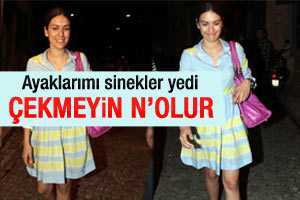 Bergüzar Korel: ayaklarımı böcekler yedi