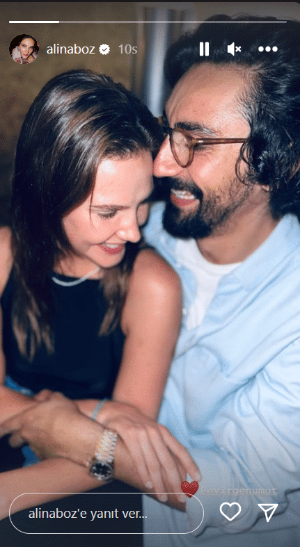 Alina Boz'dan sevgilisi Umut Evirgen'li yeni kare!