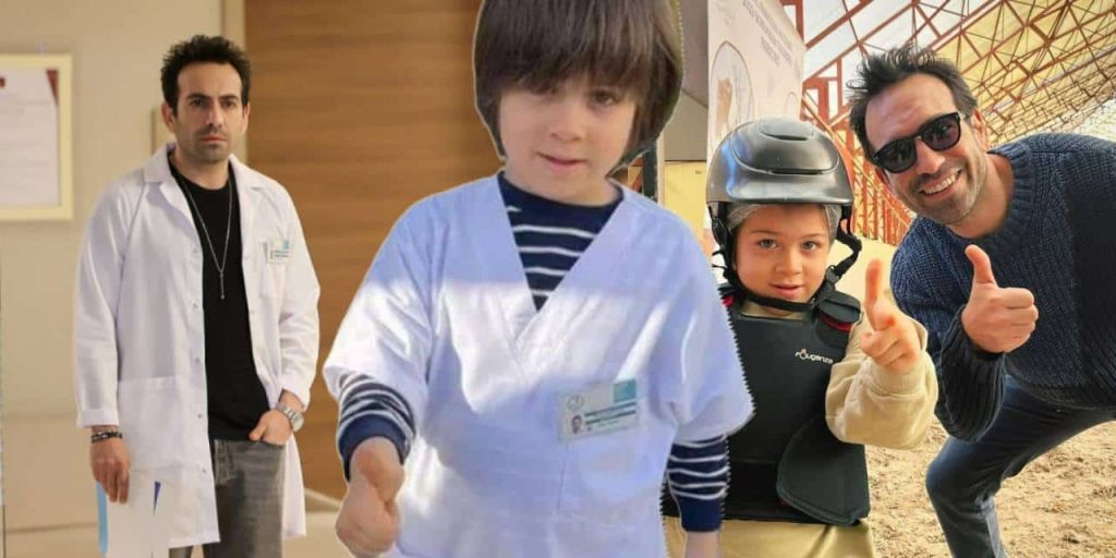 Buğra Gülsoy'un oğlundan set ziyareti!