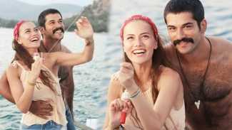 Burak Özçivit ve Fahriye Evcen'in romantik anları!