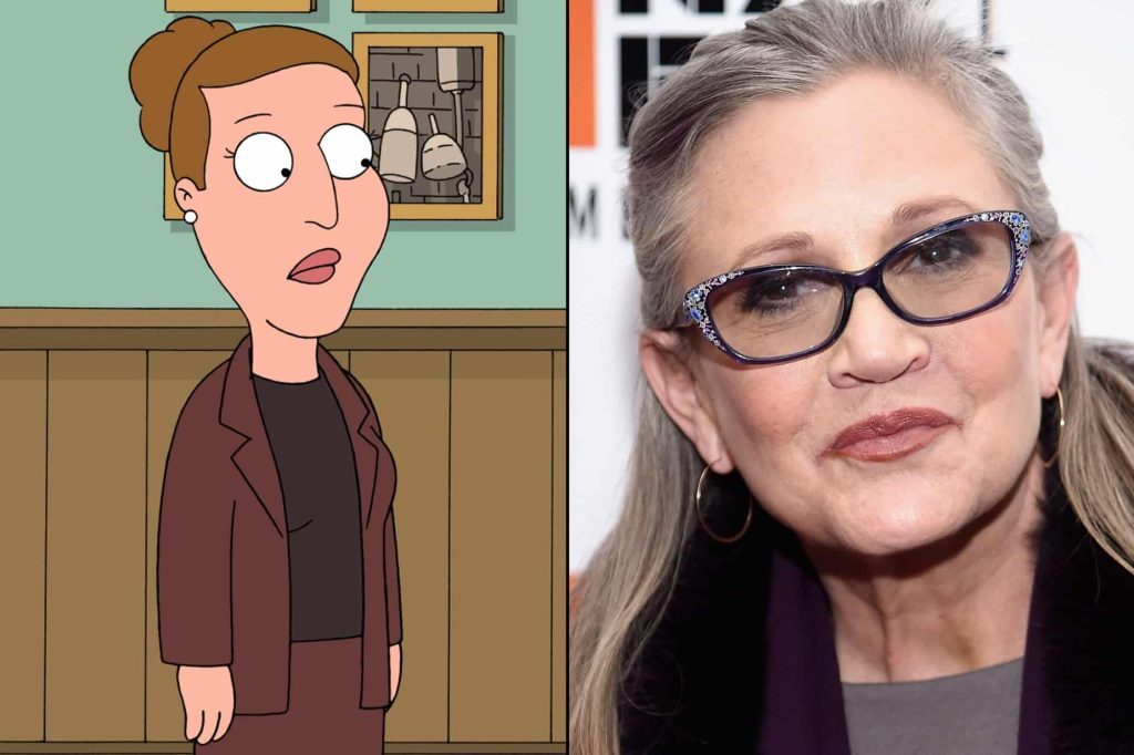 Carrie Fisher Family Guy'ın iki bölümünde yer alacak!