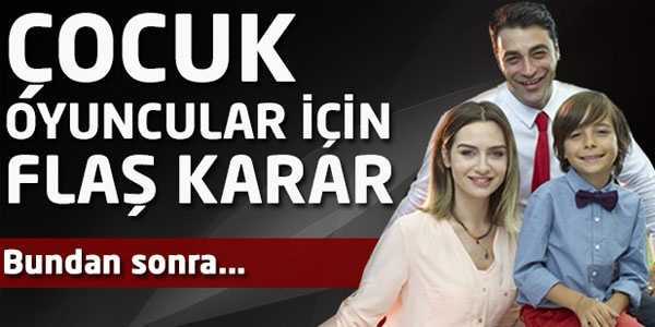Çocuk oyuncular için sınırlama getirildi