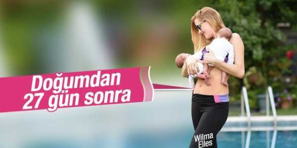 Doğumdan 27 gün sonra Wilma Elles