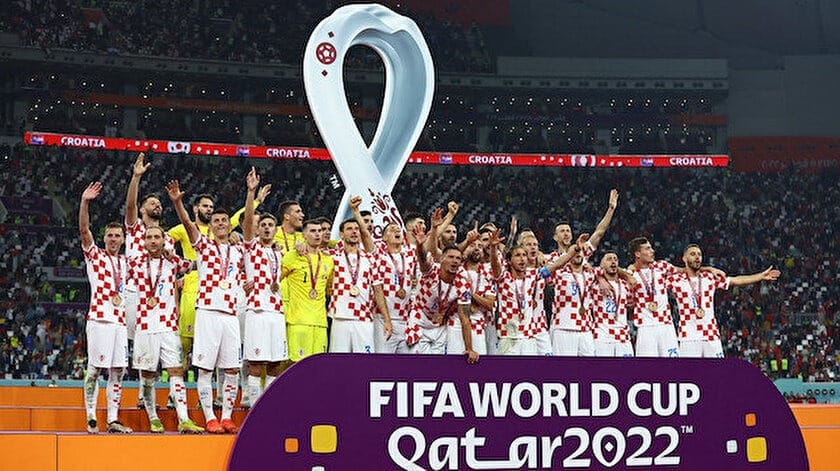 Dünya Kupası'nın üçüncüsü 'Hırvatistan' oldu!