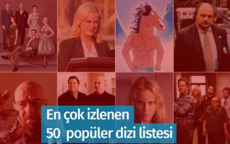 En çok izlenen 50 popüler dizi