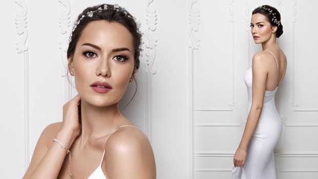 Fahriye Evcen gelinlik giydi