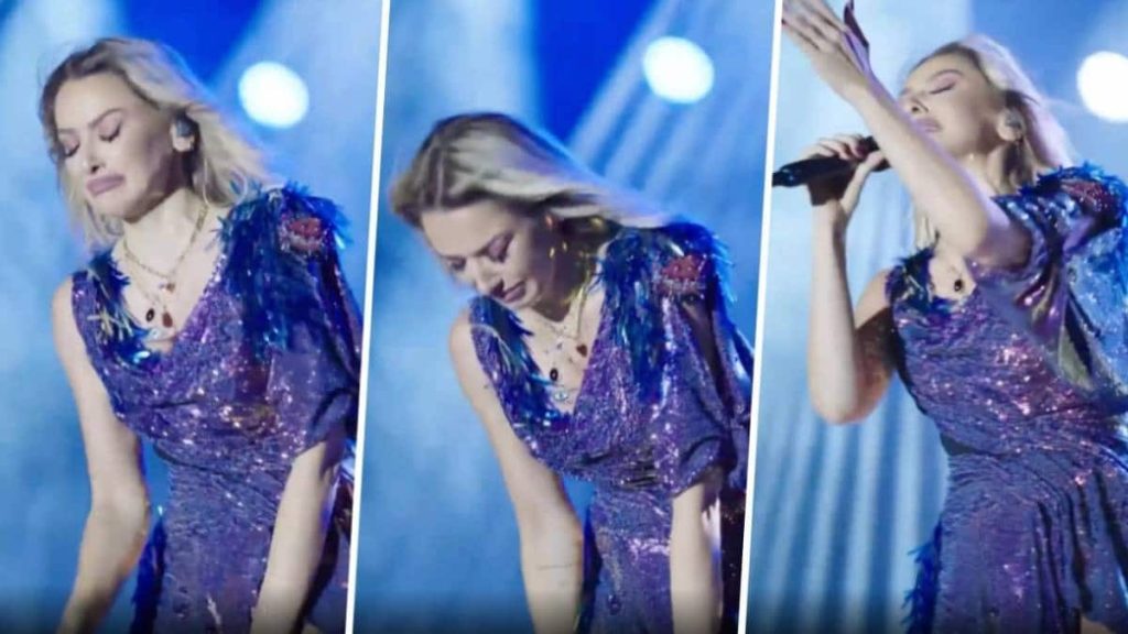Hadise sahnede gözyaşlarını tutamadı!