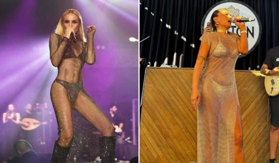 Hadise ve Gülşen'i eleştiren Demet Akalın aynı elbiseyle sahnede!