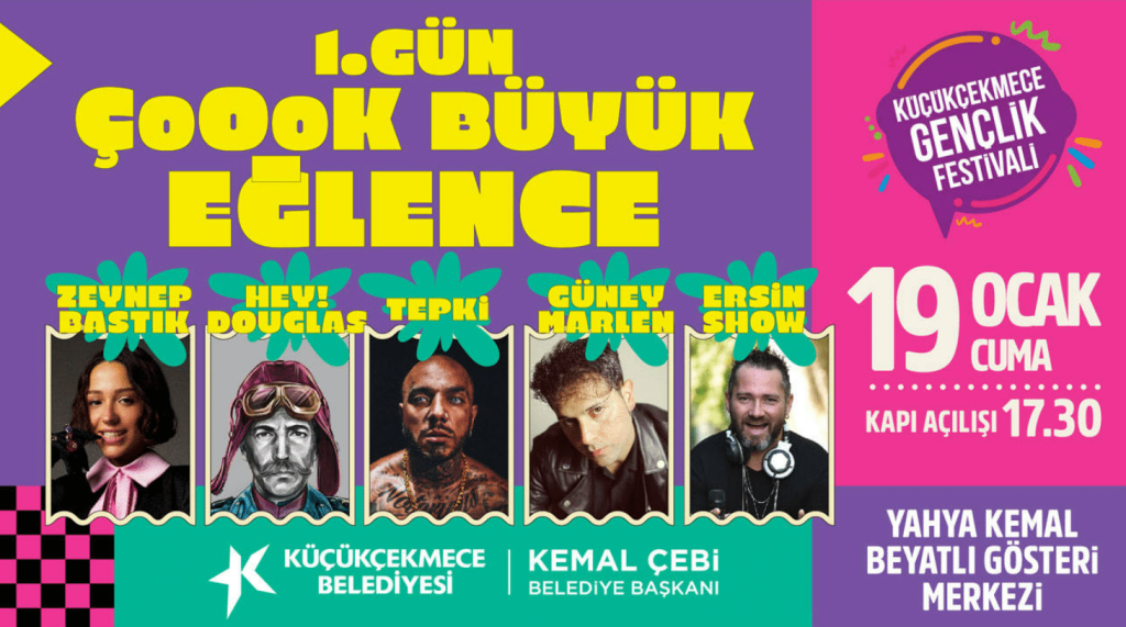 Küçükçekmece Gençlik Festivali birbirinden ünlü isimleri ağırlayacak