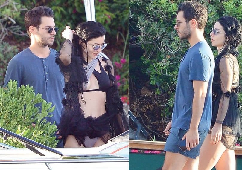 Merve Boluğur ve Hakan Sabancı tatil yaparken görüntülendi