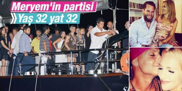 Meryem Uzerli 32. yaşını yatta kutladı