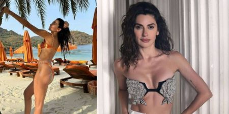 Nesrin Cavadzade annesine poz verdi