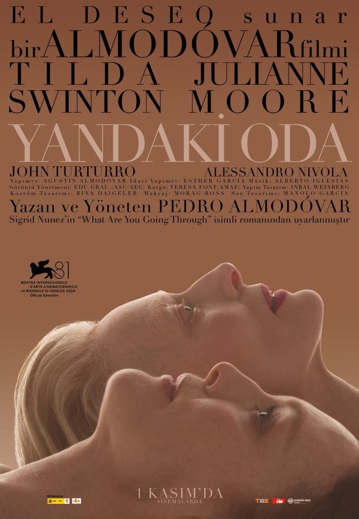 Pedro Almodóvar imzalı  “Yandaki Oda” filminin resmi posteri yayınlandı!
