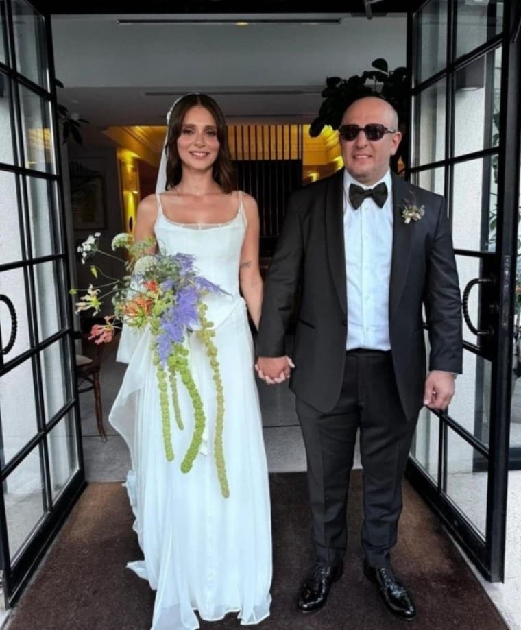 Serkan Keskin ve Meriç Aral evlendi