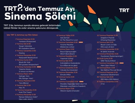 TRT 2'den Temmuz ayında her akşam farklı film!