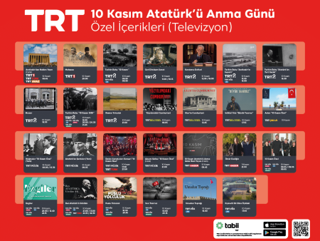 TRT’den 10 Kasım özel yayınları!
