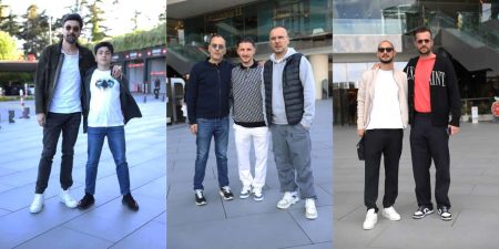 Ünlü futbolcular objektiflere yansıdı