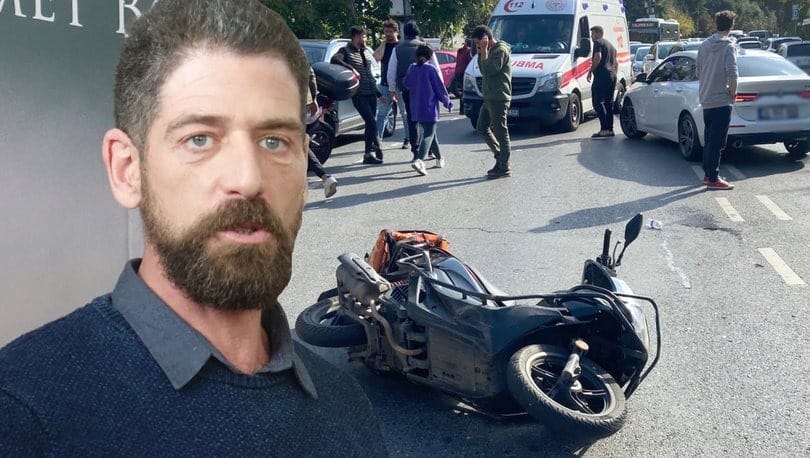 Ünlü oyuncu kaza yaptı!