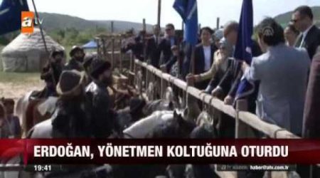 Cumhurbaşkanı Erdoğan 'Diriliş' setinde